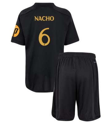 Real Madrid Nacho Fernandez #6 Tredjeställ Barn 2023-24 Kortärmad (+ Korta byxor)
